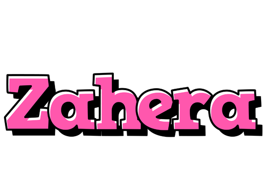 Zahera girlish logo