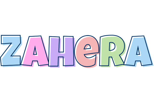Zahera pastel logo