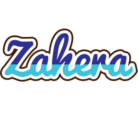 Zahera raining logo