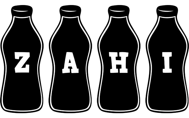 Zahi bottle logo