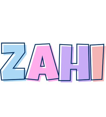 Zahi pastel logo