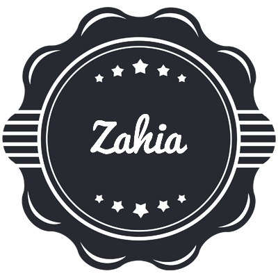 Zahia badge logo