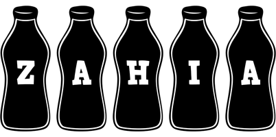 Zahia bottle logo