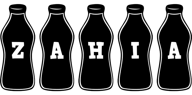 Zahia bottle logo