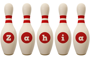 Zahia bowling-pin logo