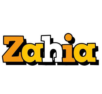 Zahia cartoon logo