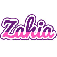 Zahia cheerful logo