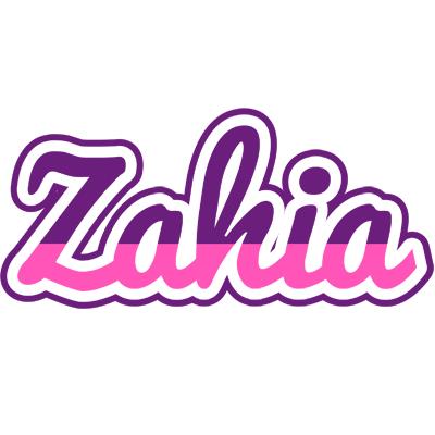 Zahia cheerful logo