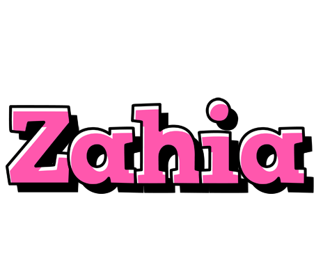 Zahia girlish logo