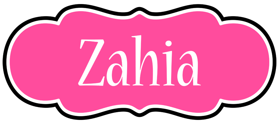 Zahia invitation logo