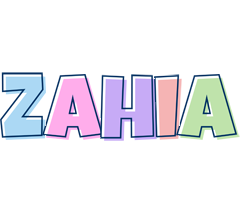 Zahia pastel logo