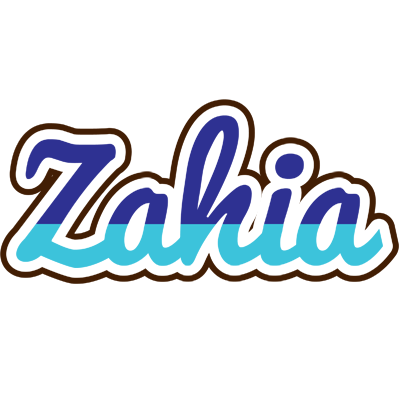 Zahia raining logo