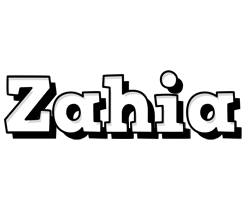 Zahia snowing logo