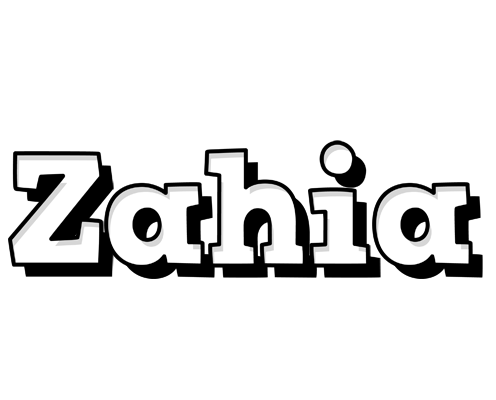 Zahia snowing logo