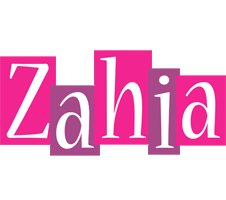 Zahia whine logo