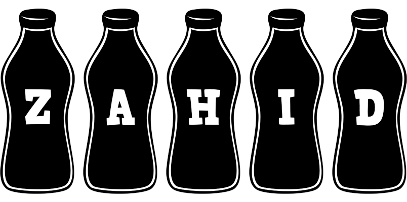 Zahid bottle logo
