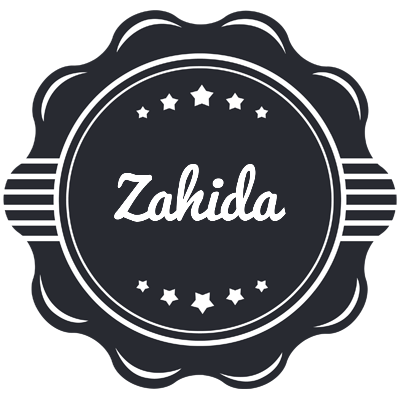 Zahida badge logo