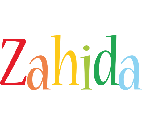 Zahida birthday logo