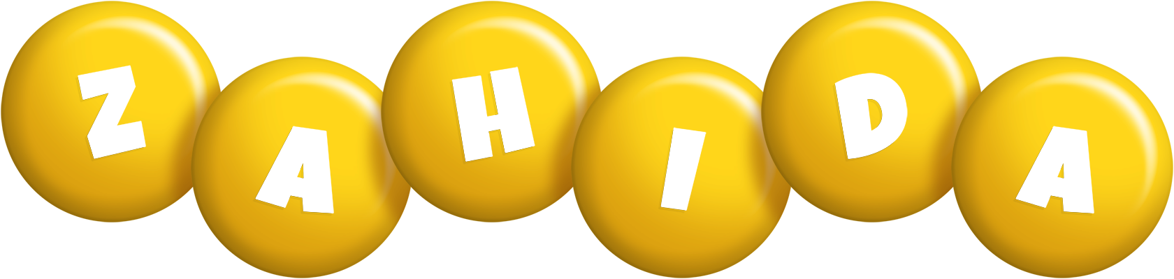 Zahida candy-yellow logo