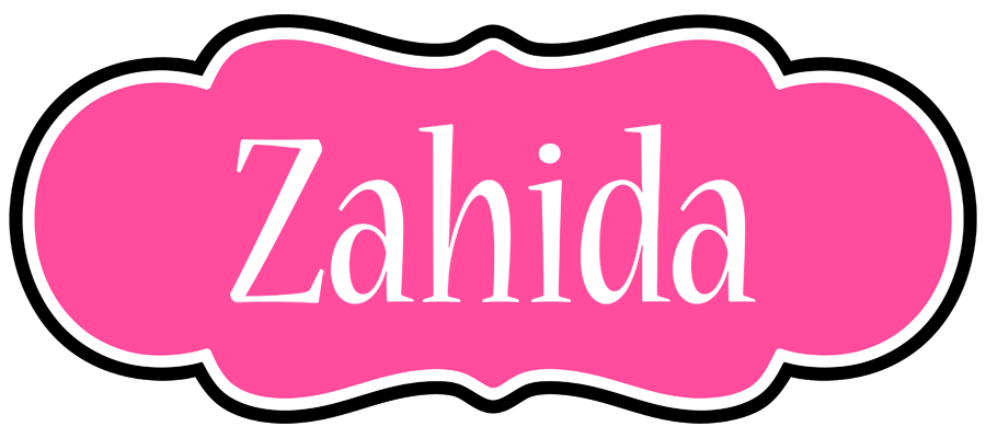 Zahida invitation logo