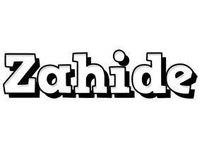 Zahide snowing logo