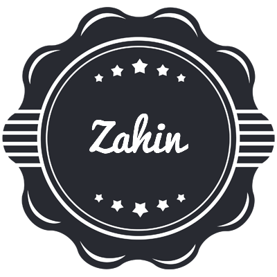 Zahin badge logo