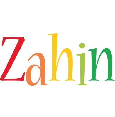 Zahin birthday logo