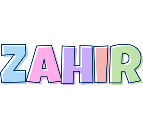 Zahir pastel logo