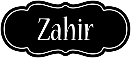 Zahir welcome logo