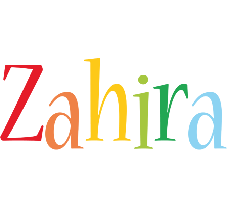 Zahira birthday logo