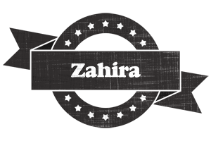 Zahira grunge logo