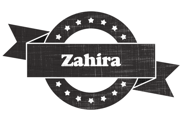 Zahira grunge logo