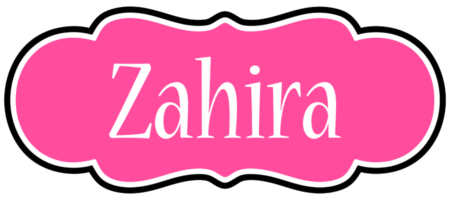 Zahira invitation logo