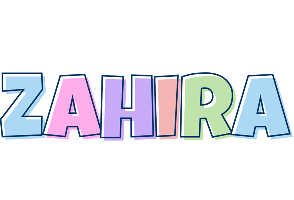 Zahira pastel logo