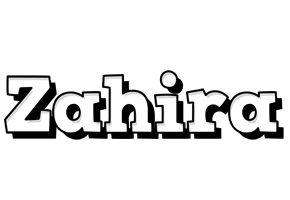 Zahira snowing logo