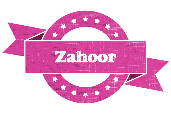 Zahoor beauty logo