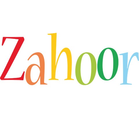Zahoor birthday logo