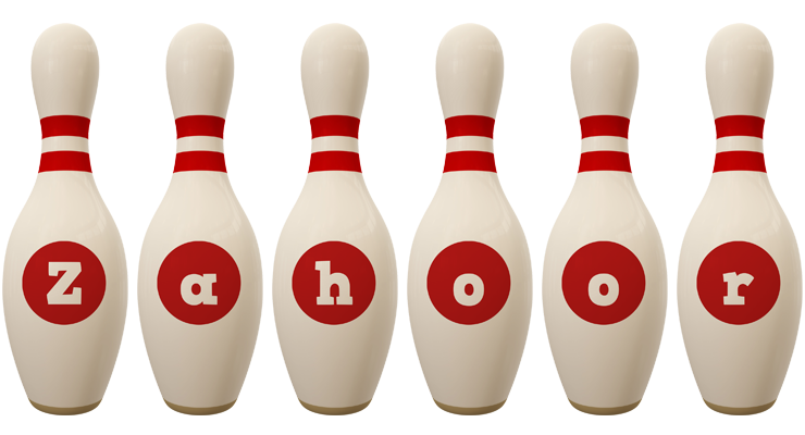 Zahoor bowling-pin logo