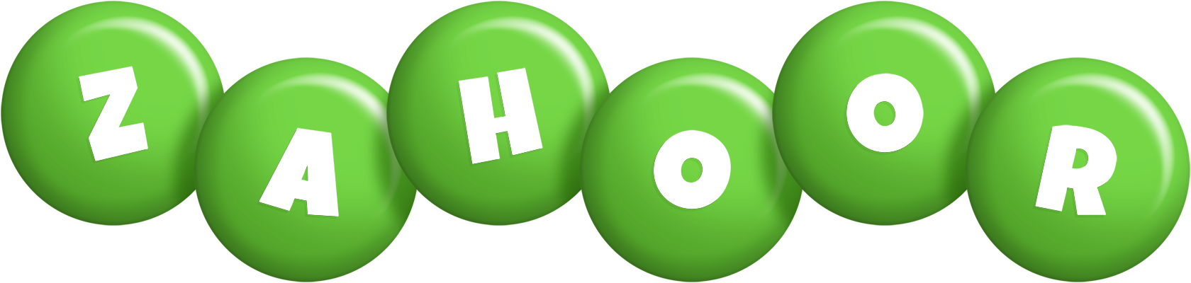 Zahoor candy-green logo