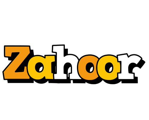 Zahoor cartoon logo