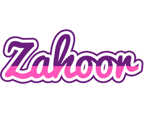 Zahoor cheerful logo