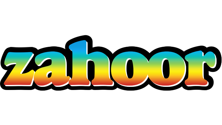 Zahoor color logo