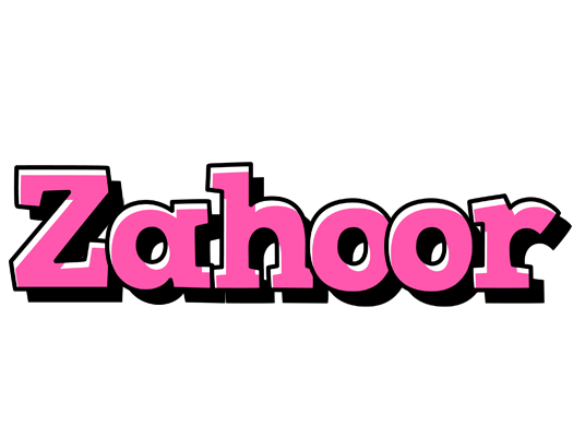 Zahoor girlish logo