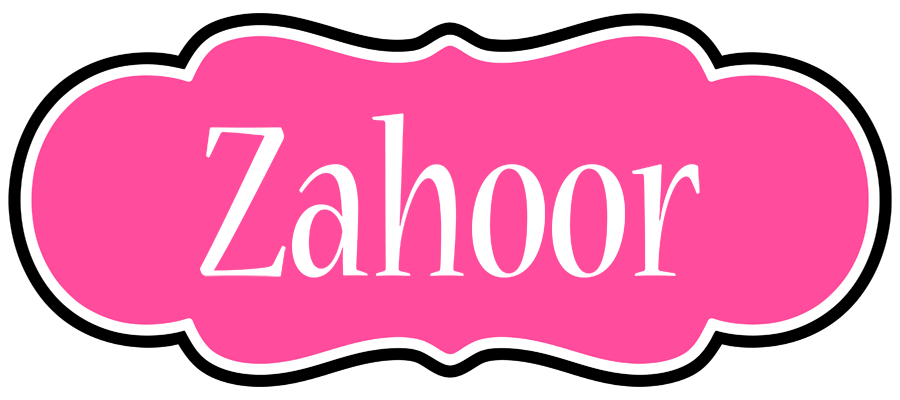 Zahoor invitation logo