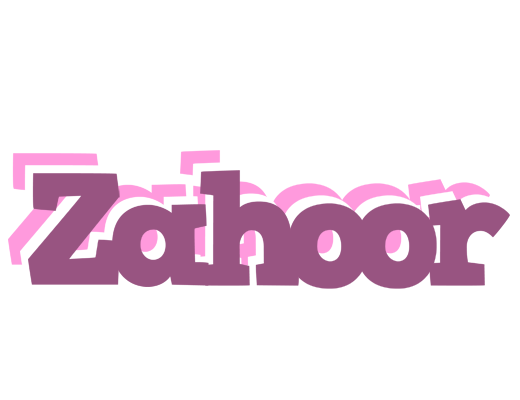 Zahoor relaxing logo