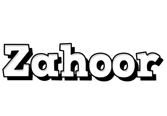Zahoor snowing logo