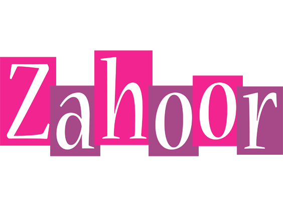 Zahoor whine logo