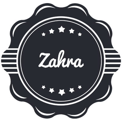 Zahra badge logo