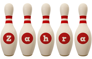 Zahra bowling-pin logo