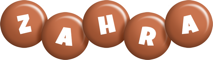 Zahra candy-brown logo
